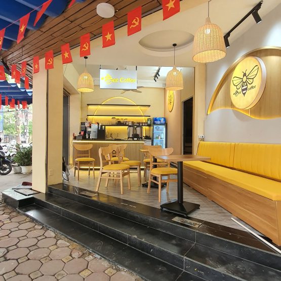 Hình ảnh thi công thực tế tiệm trà sữa tại Nguyễn Viết Xuân –  Hà Đông