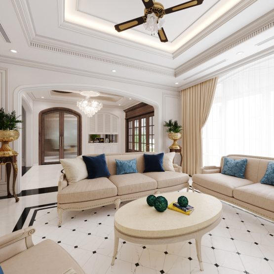 Biệt thự Indochine mang tone xanh trắng đầy tinh tế mang lại cảm giác mới lạ tại Xanh Villas Biệt thự Indochine mang tone xanh trắng đầy tinh tế mang lại cảm giác mới lạ tại Xanh Villas
