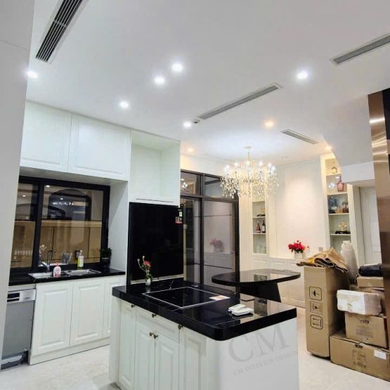 Hình ảnh thực tế do CM Interior design thi công Biệt Thự Chà Là – Vinhomes Ocean Park 3